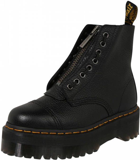 Dr Martens Sinclair Leren Platform Laarzen Dr. Martens, Zwart, Dames -  Schoenen.nl
