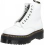Dr Martens Sinclair Nappa Milled Nappa Leather Platform Boots Dr. Martens Wit Dames - Thumbnail 6