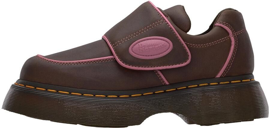 Dr. Martens Veterschoen 'Buzz' donkerbruin pitaja roze