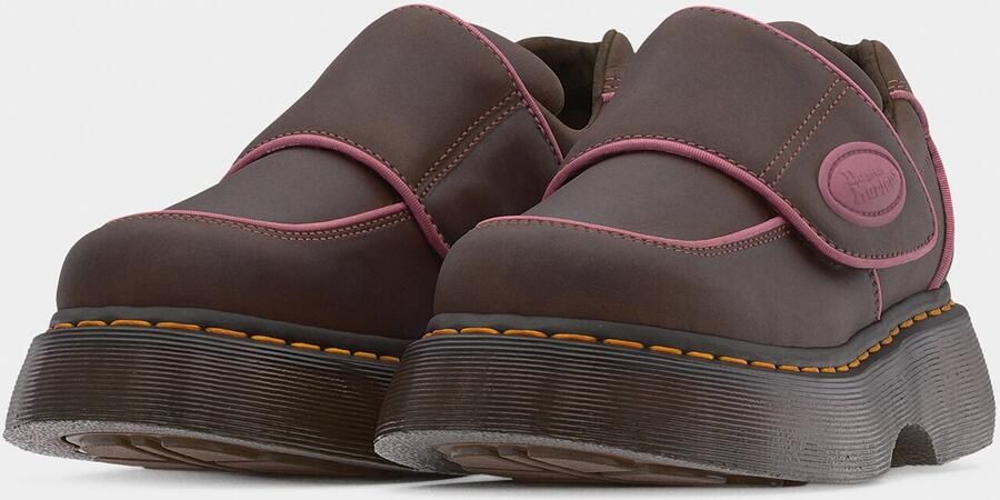Dr. Martens Veterschoen 'Buzz' donkerbruin pitaja roze - Foto 4
