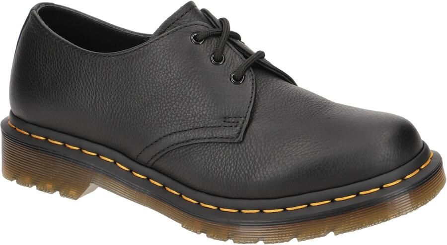 Dr. Martens 1461 Veterschoen plat Dames Zwart;Zwarte Black Virginia - Foto 4