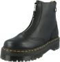 Dr. Martens Zwarte Plateauboots met Rits Gratis Verzending Black Dames - Thumbnail 4