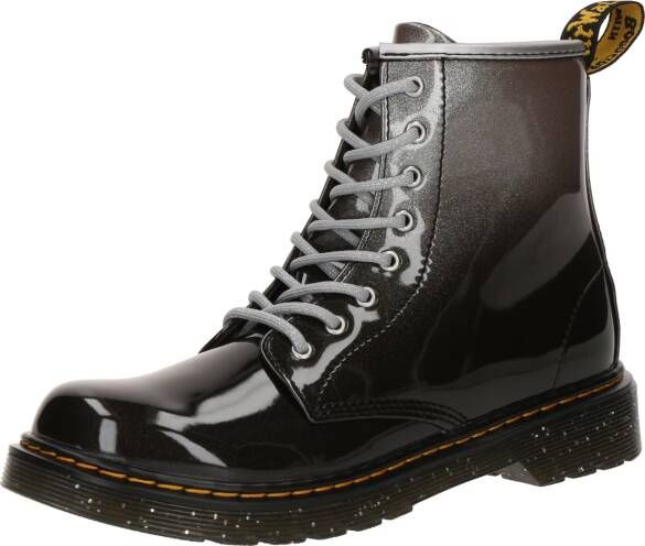 Dr. Martens 1460 Glitter J Kleuter Tiener lak veterboots zwart zilver - Foto 2