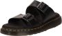 Dr. Martens Josef leren slippers zwart - Thumbnail 3