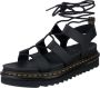 Dr. Martens Minimalistische leren sandalen met unieke veters en lichtgewicht EVA-zool Zwart Dames - Thumbnail 7