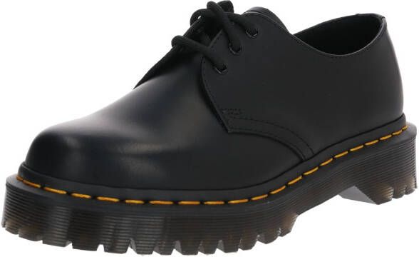 Dr. Martens 1461 Quad Smooth Leather Platform Schoenen Zwart Gepolijst Glad Black Dames - Foto 19