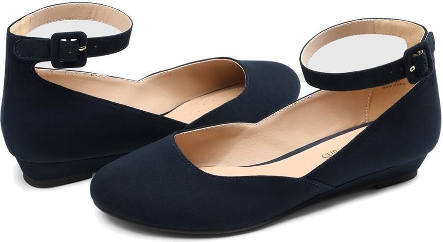 Dream Pairs Ballerina ' Ballerinas Damen Flache Schuhe Damen' navy - Foto 5