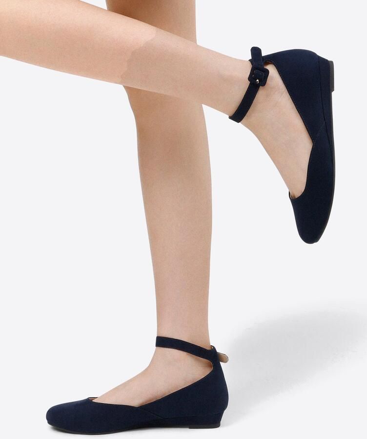 Dream Pairs Ballerina ' Ballerinas Damen Flache Schuhe Damen' navy - Foto 3