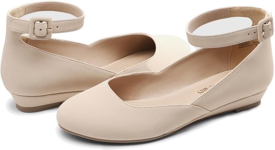 Dream Pairs Ballerina ' Ballerinas Damen Flache Schuhe Damen' nude - Foto 3