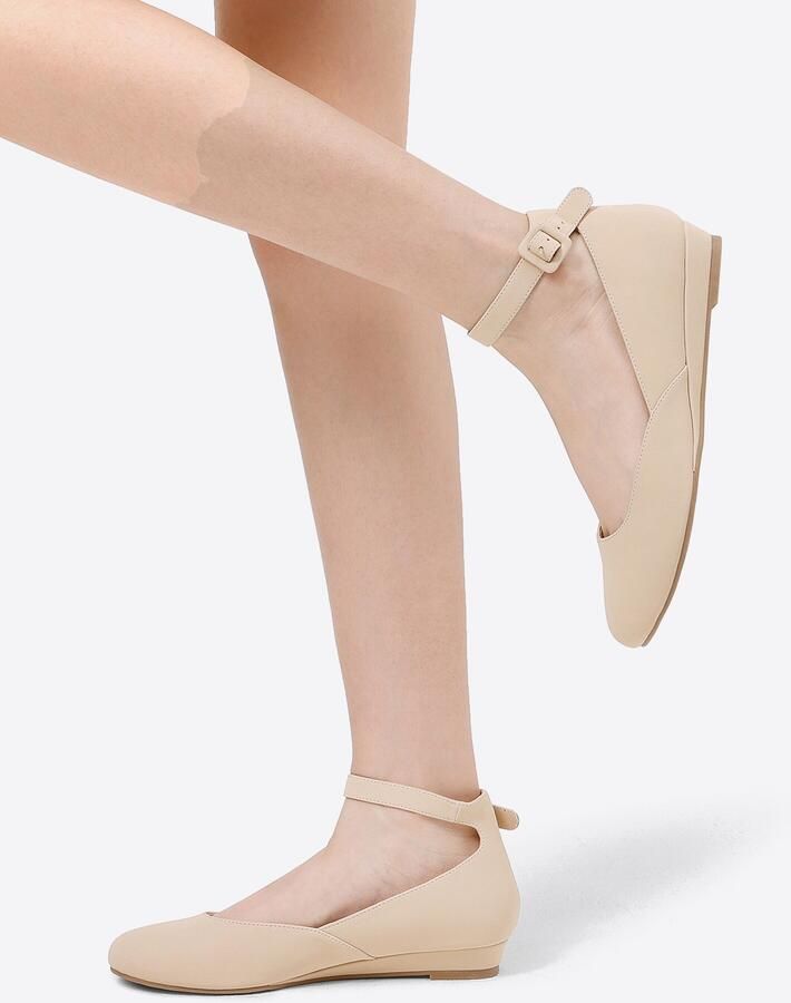 Dream Pairs Ballerina ' Ballerinas Damen Flache Schuhe Damen' nude - Foto 2