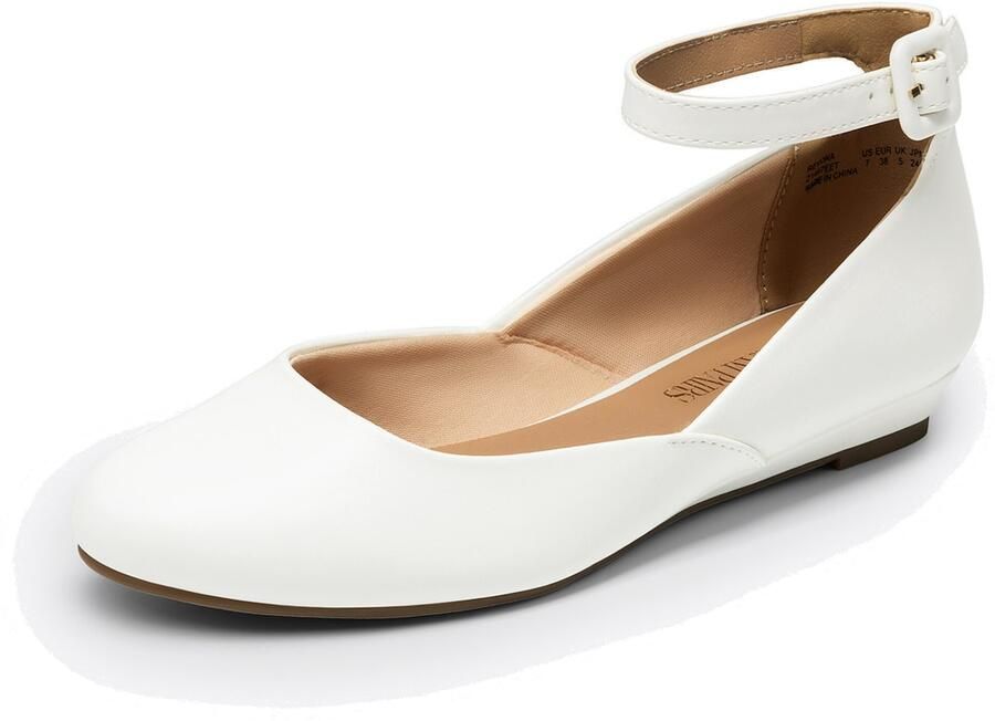 Dream Pairs Ballerina ' Ballerinas Damen Flache Schuhe Damen' wit - Foto 2