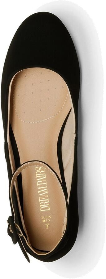 Dream Pairs Ballerina ' Ballerinas Damen Flache Schuhe Damen' zwart gemêleerd - Foto 6