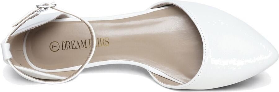 Dream Pairs Ballerina met riempjes ' Ballerinas Damen Flache Schuhe' wit - Foto 5