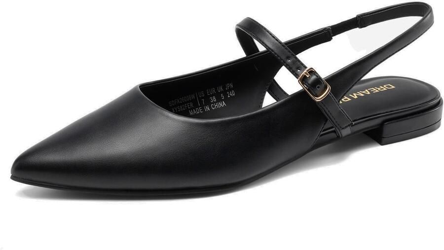 Dream Pairs Ballerina zwart