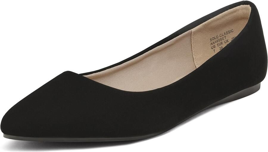 Dream Pairs Ballerina zwart