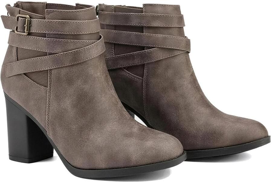 Dream Pairs Boots ' Damen Stiefel Stiefeletten' taupe - Foto 4