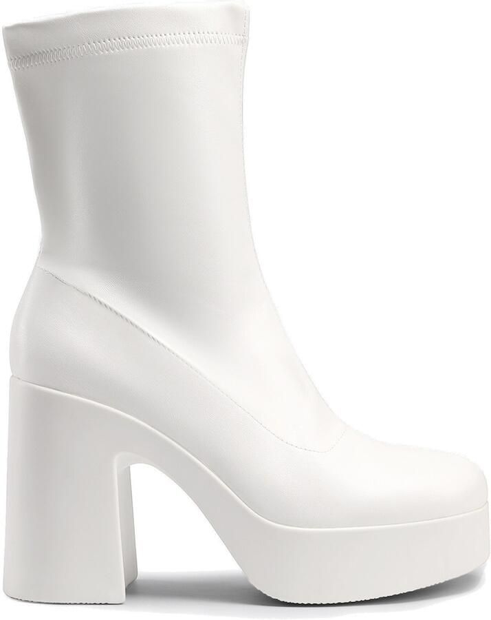 Dream Pairs Boots ' Damen Stiefel Stiefeletten' wit