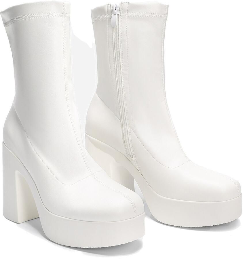 Dream Pairs Boots ' Damen Stiefel Stiefeletten' wit - Foto 2