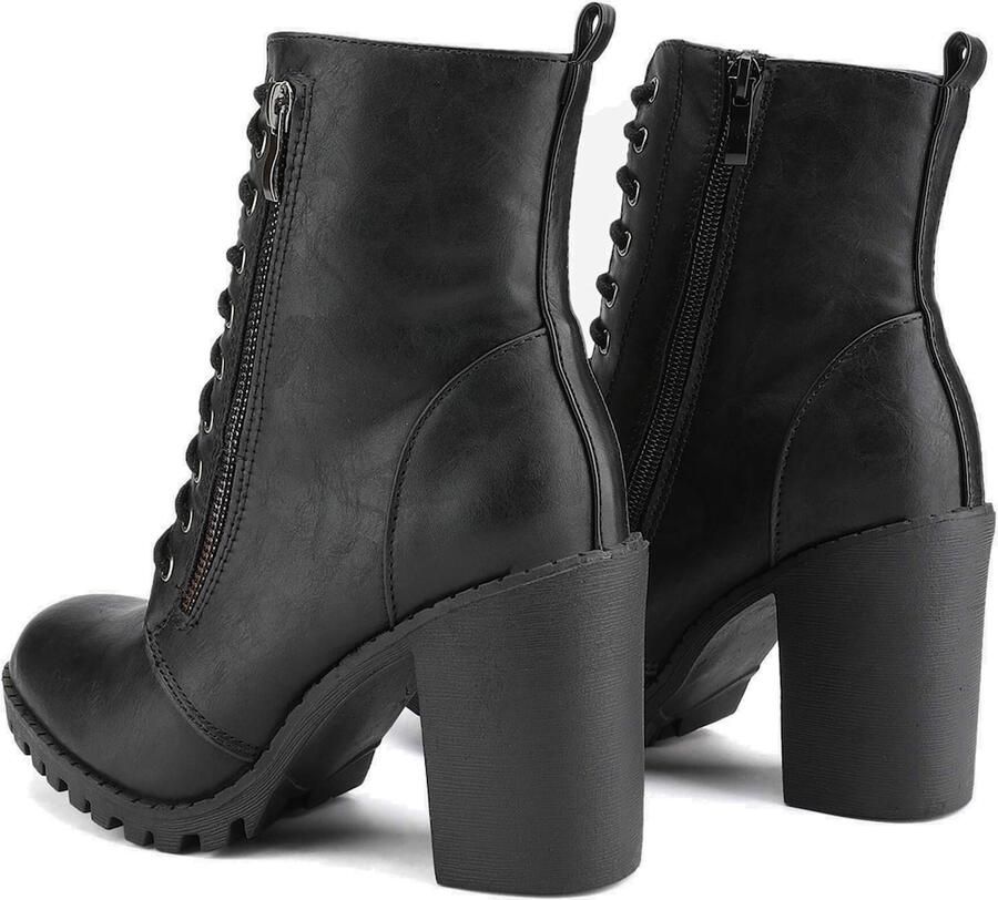 Dream Pairs Boots ' Damen Stiefel Stiefeletten' zwart - Foto 2