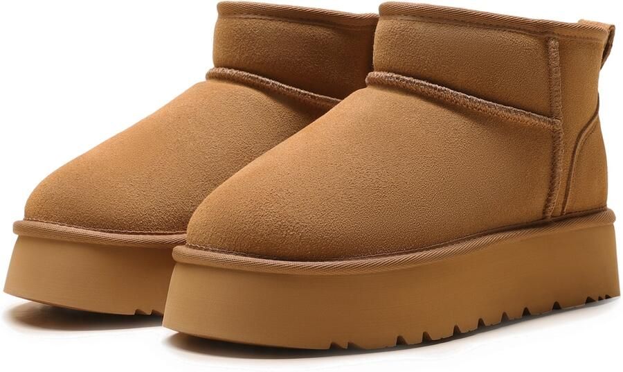 Dream Pairs Boots ' Klassische stiefel für Damen' kastanjebruin - Foto 3