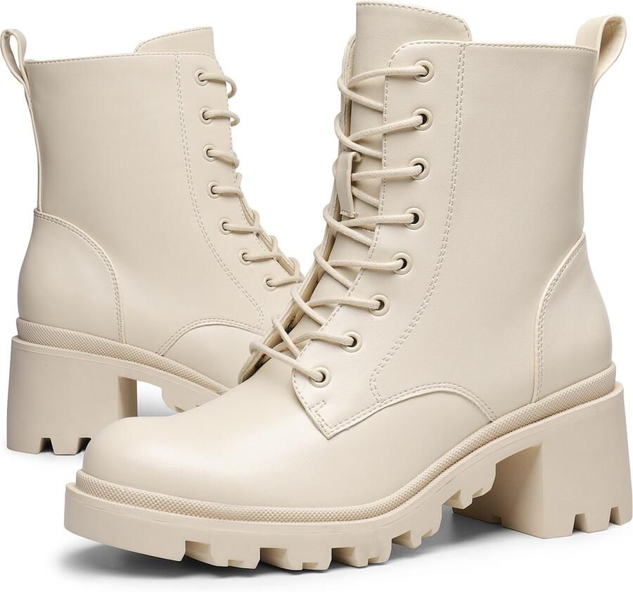 Dream Pairs Enkellaarsje beige - Foto 2