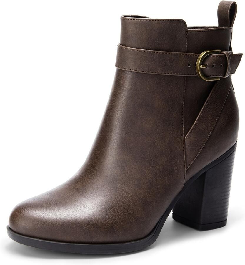 Dream Pairs Enkellaarsje bruin