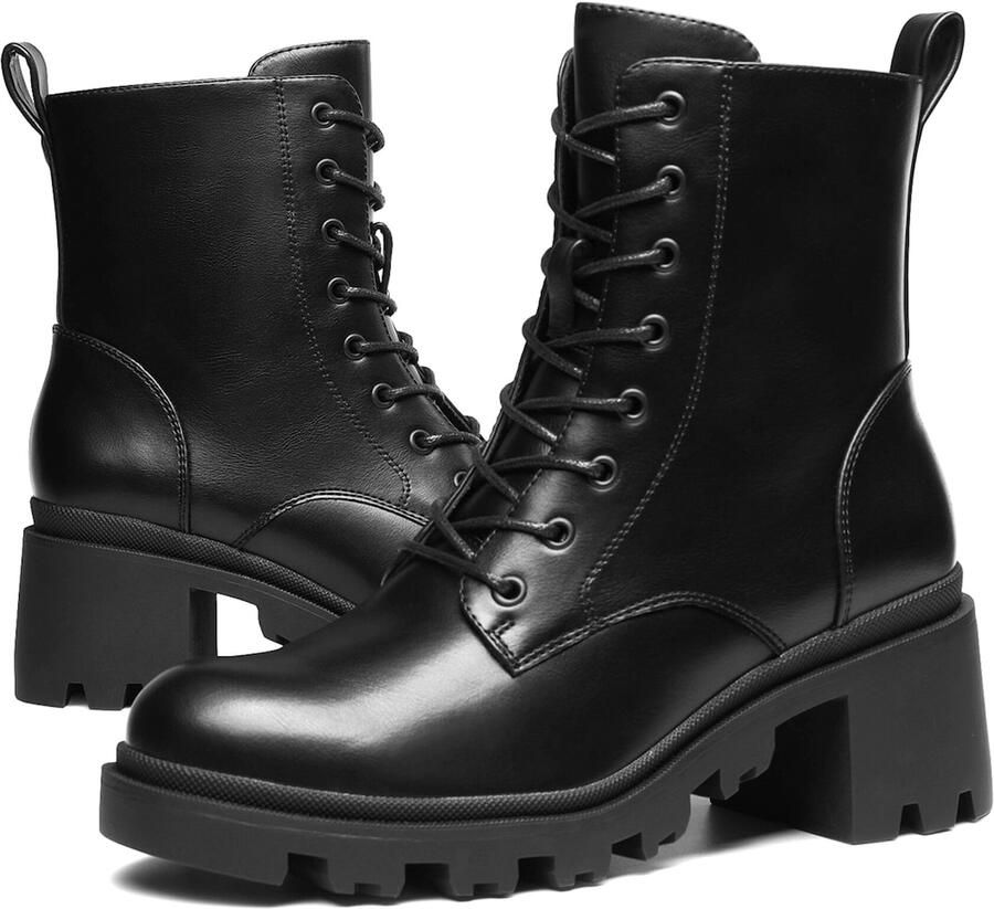 Dream Pairs Enkellaarsje zwart - Foto 3