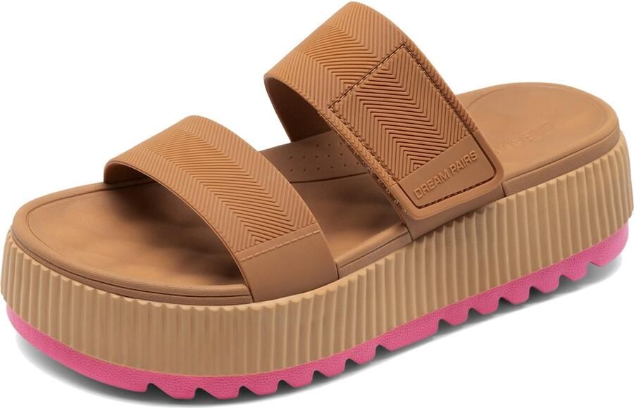 Dream Pairs Muiltjes camel