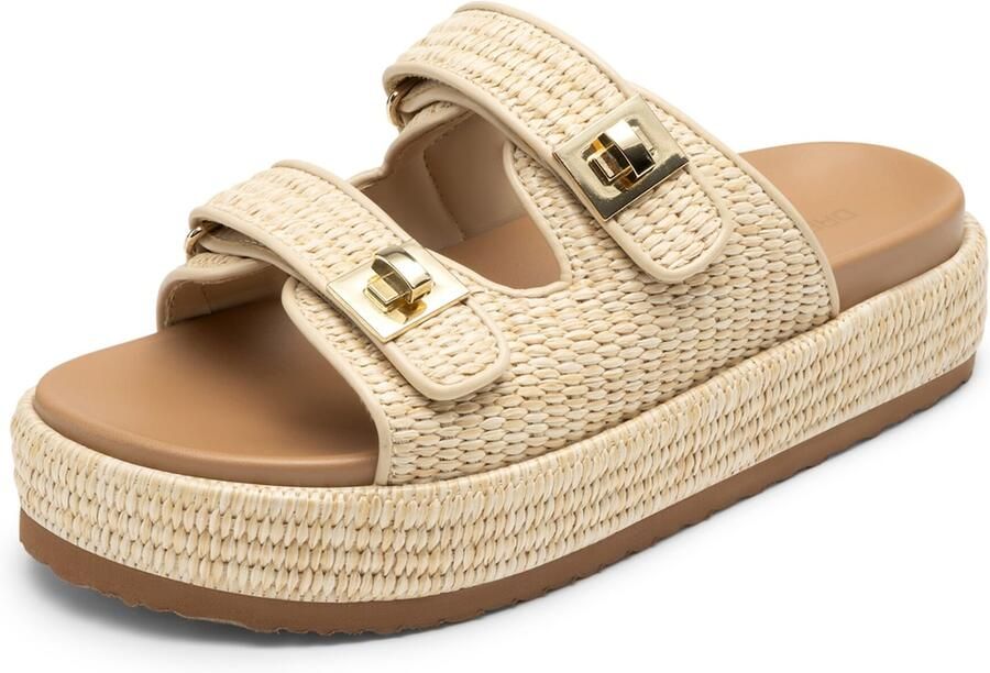Dream Pairs Muiltjes ' Fashion' beige