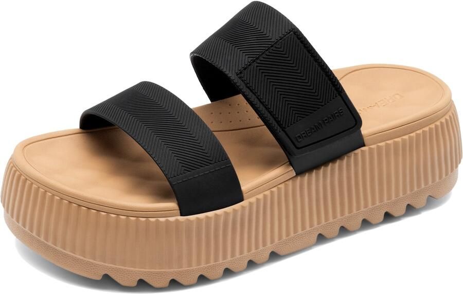 Dream Pairs Muiltjes zwart