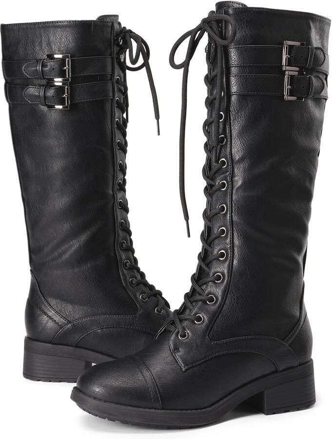 Dream Pairs Overknee laarzen zwart - Foto 2
