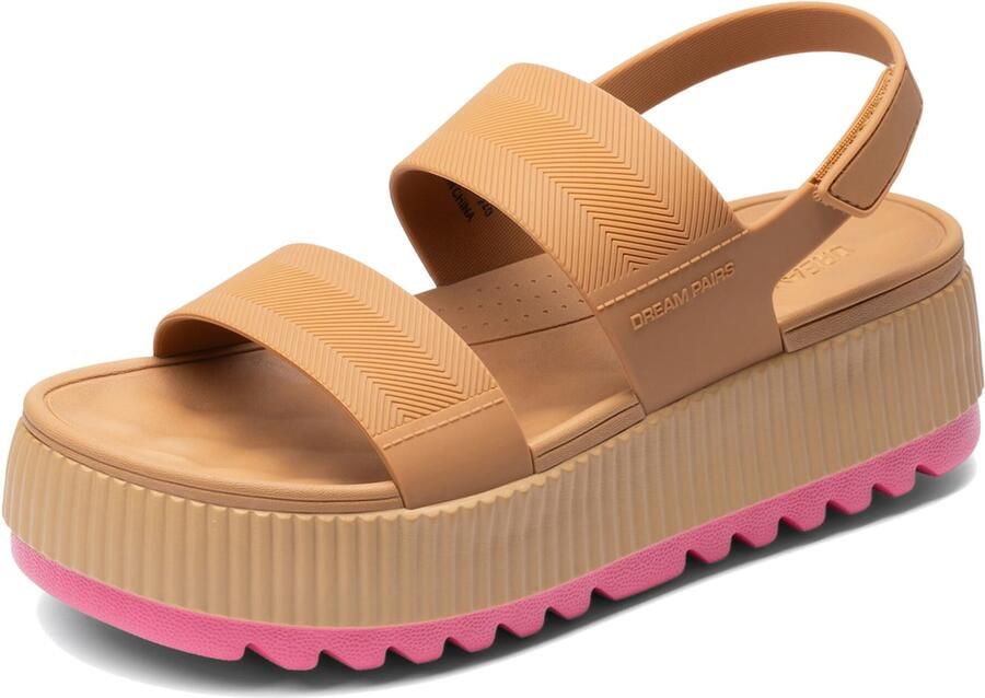 Dream Pairs Sandaal camel
