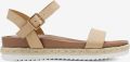 Dream Pairs Sandaal 'Damen-Espadrille-Sandalen mit Knöchelriemen und Plateauabsatz' nude - Beige