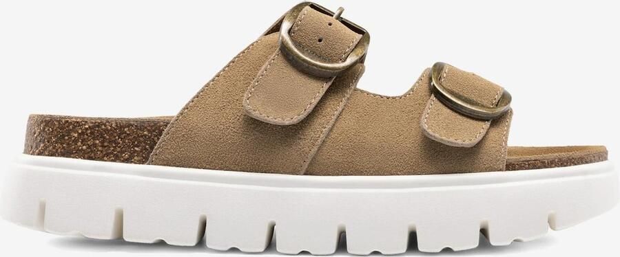 Dream Pairs Sandaal 'Damen-Plateausandalen mit Keilabsatz und Fußgewölbeunterstützung' beige wit - Foto 4