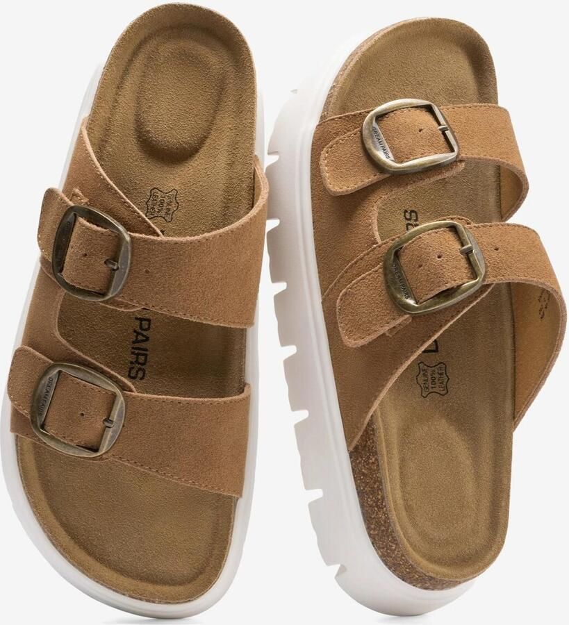 Dream Pairs Sandaal 'Damen-Plateausandalen mit Keilabsatz und Fußgewölbeunterstützung' bruin - Foto 2