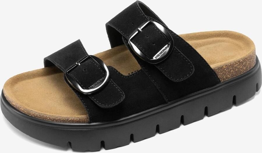 Dream Pairs Sandaal 'Damen-Plateausandalen mit Keilabsatz und Fußgewölbeunterstützung' zwart