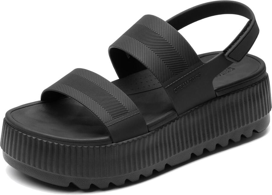 Dream Pairs Sandaal zwart