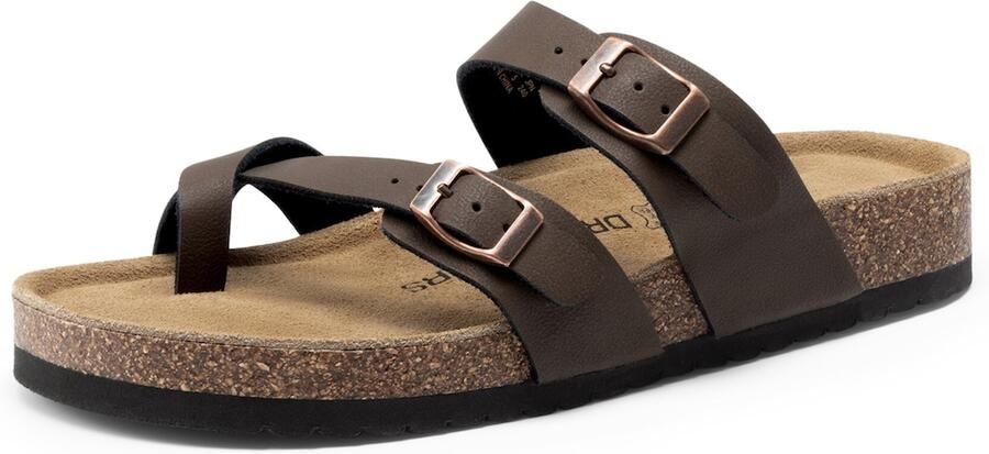 Dream Pairs Teenslipper bruin