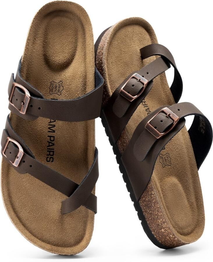 Dream Pairs Teenslipper bruin - Foto 3