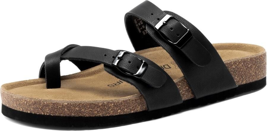 Dream Pairs Teenslipper zwart