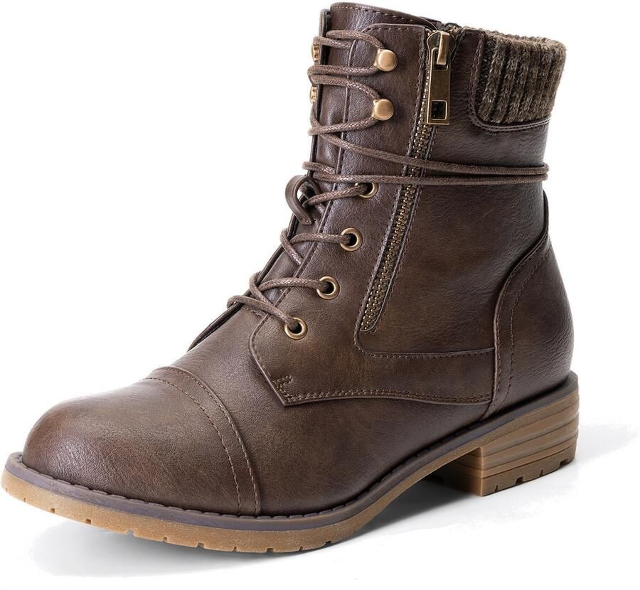Dream Pairs Veterlaarsjes bruin