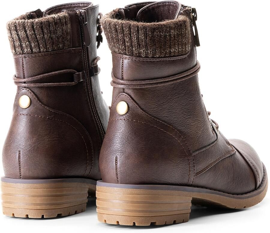 Dream Pairs Veterlaarsjes bruin - Foto 2
