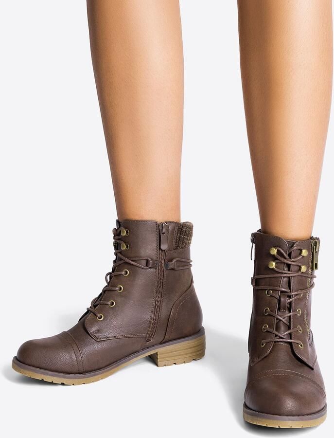 Dream Pairs Veterlaarsjes bruin - Foto 4