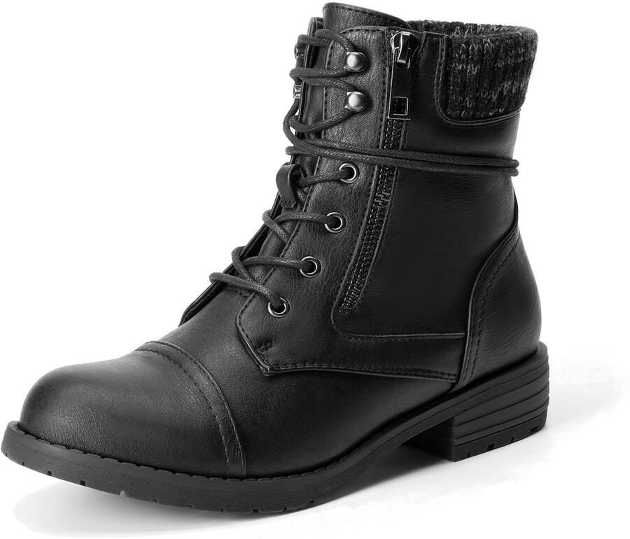 Dream Pairs Veterlaarsjes zwart