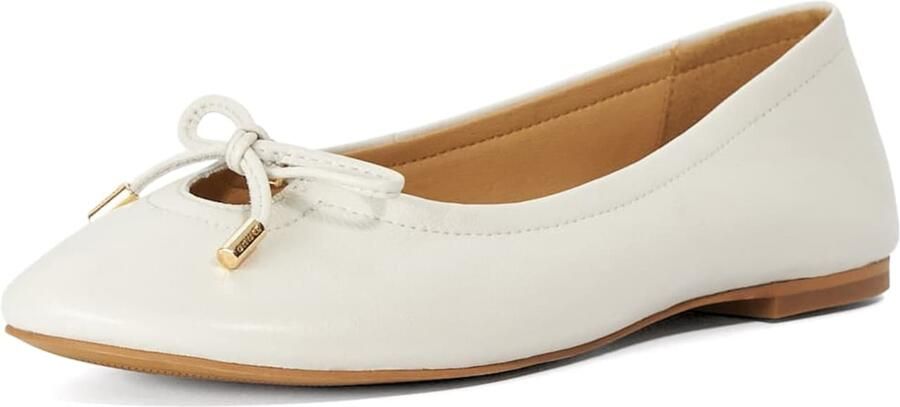 Dune LONDON Ballerina 'Hali' eierschaal