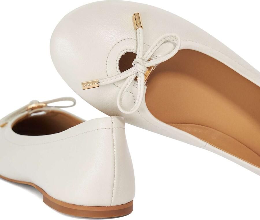 Dune LONDON Ballerina 'Hali' eierschaal - Foto 2