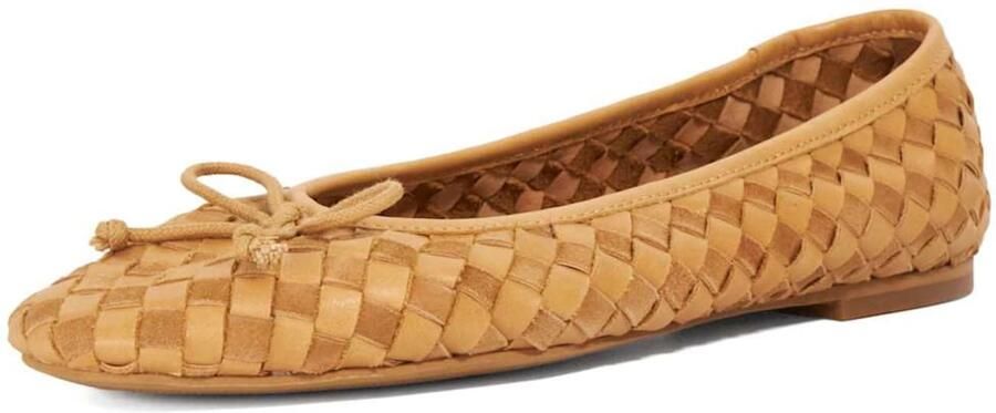 Dune LONDON Ballerina 'Heat' camel lichtbruin