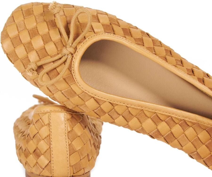 Dune LONDON Ballerina 'Heat' camel lichtbruin - Foto 2