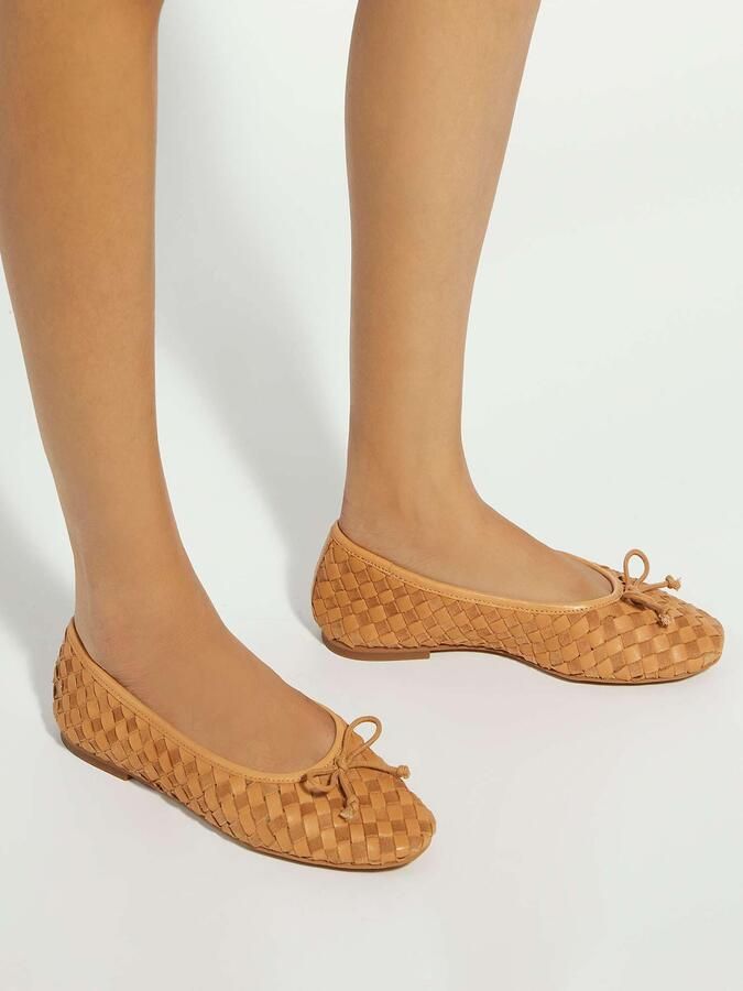 Dune LONDON Ballerina 'Heat' camel lichtbruin - Foto 3