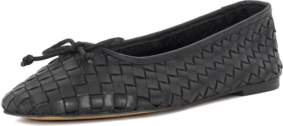 Dune LONDON Ballerina 'Heat' zwart